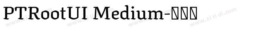 PTRootUI Medium字体转换